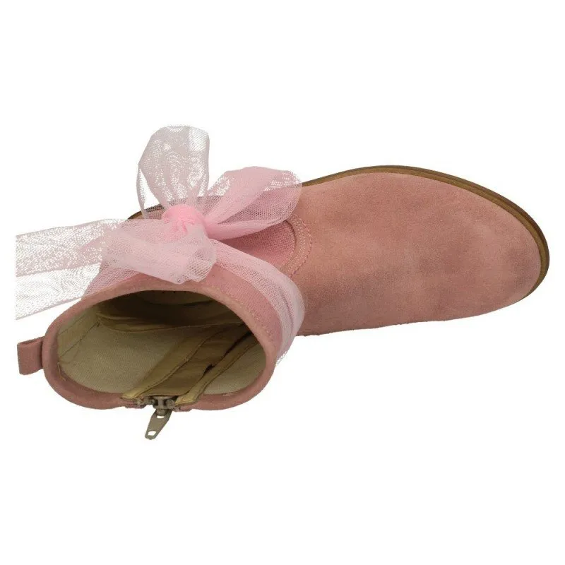 23551 BOTIN COMUNION TUL color ROSA