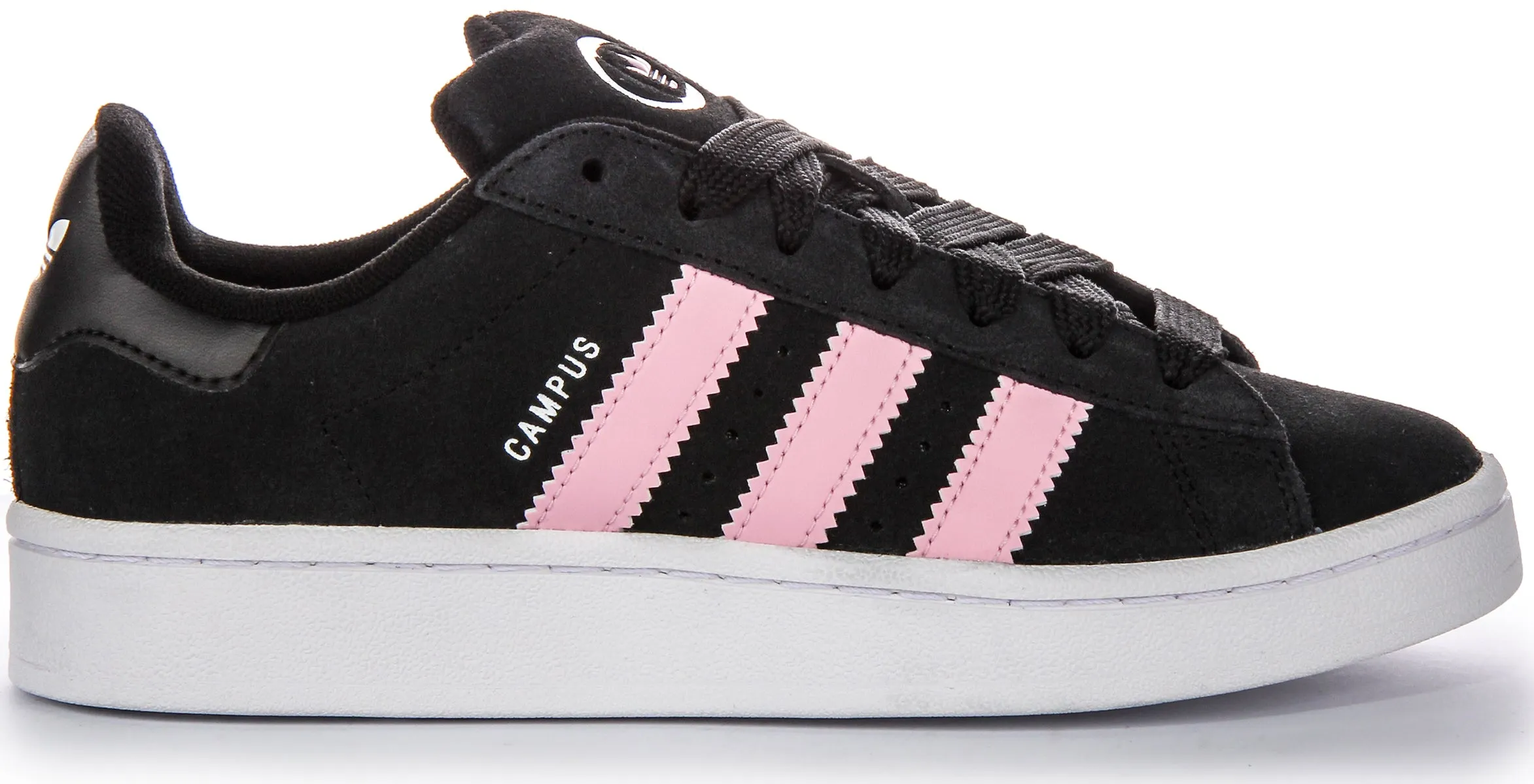 Adidas Campus 00S Zapatillas de cuero gamuzado en negro y rosa