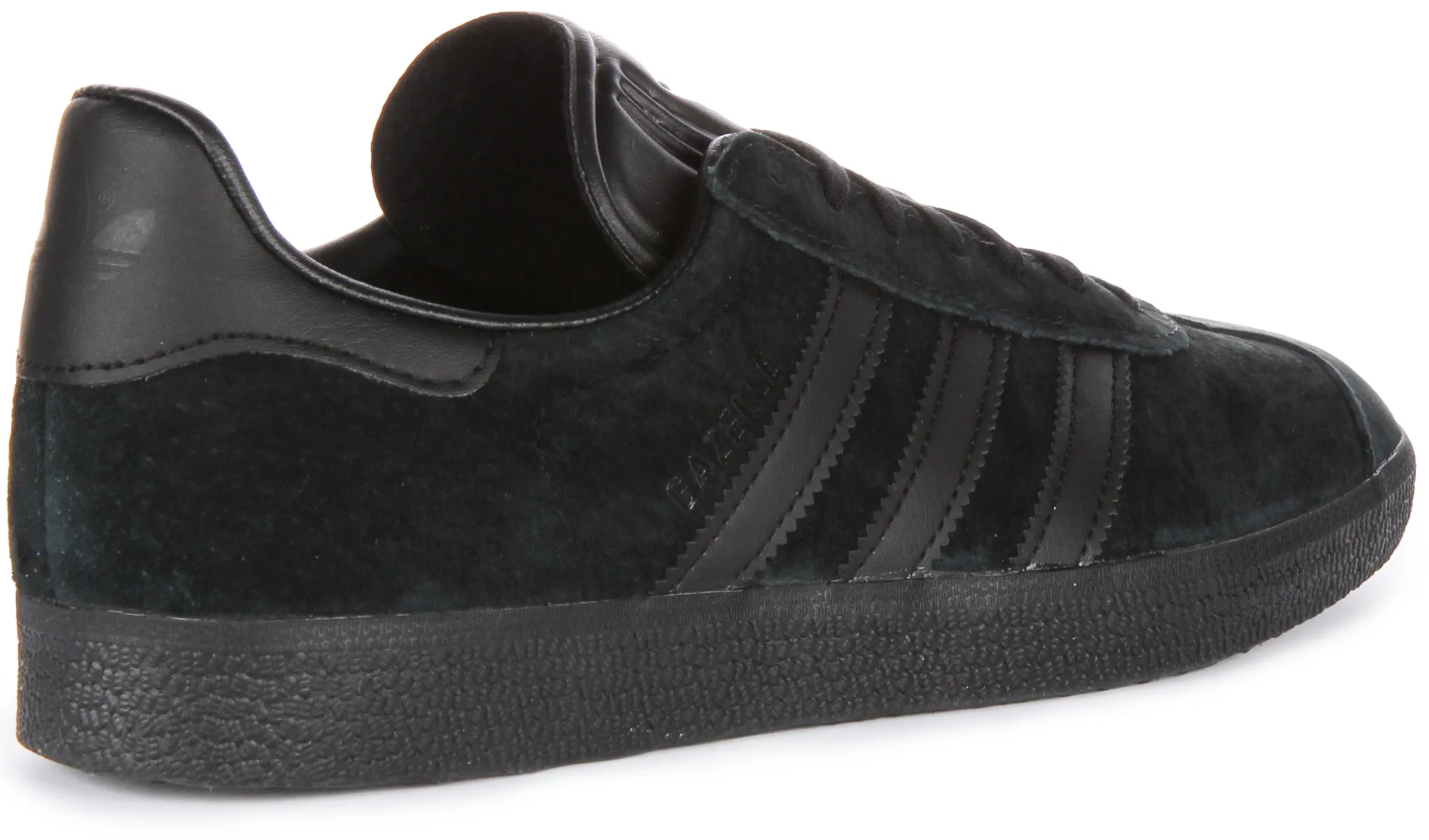 Adidas Gazelle Zapatillas de cuero gamuzado para mujer en azul marino y blanco