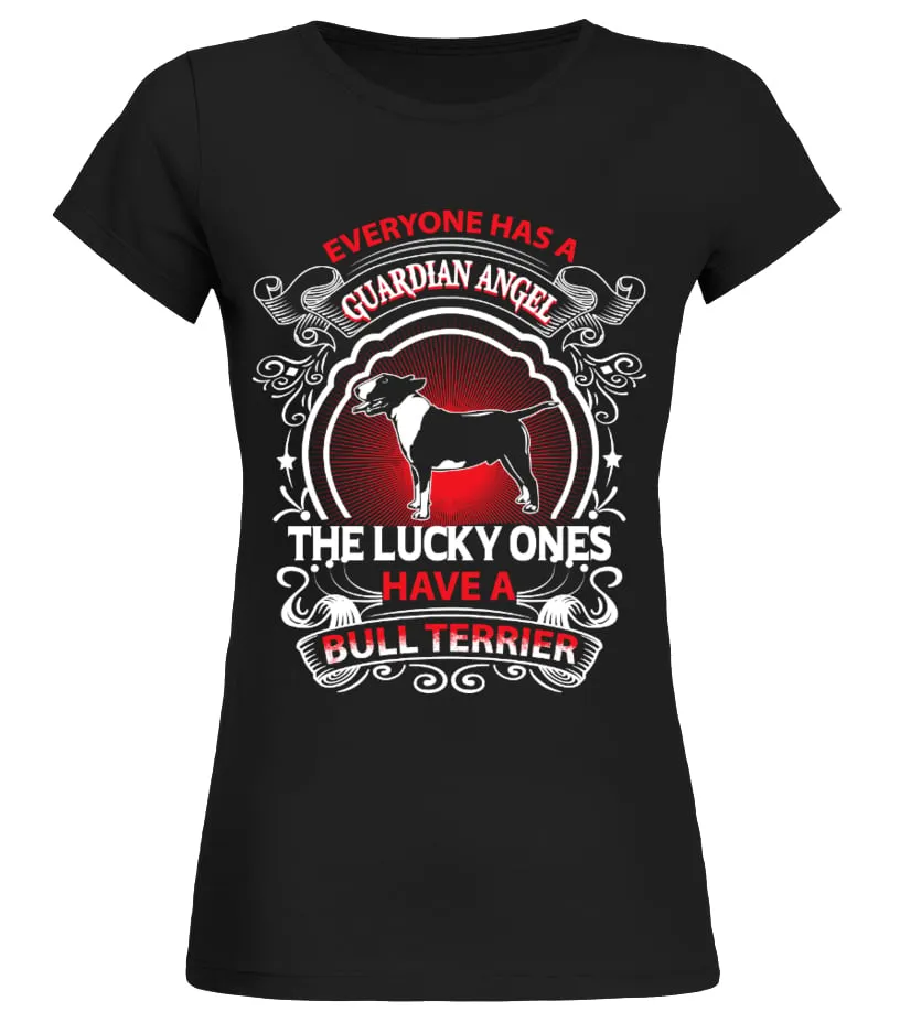 American Pit Bull Terrier Guardian Angel Camiseta cuello redondo Mujer