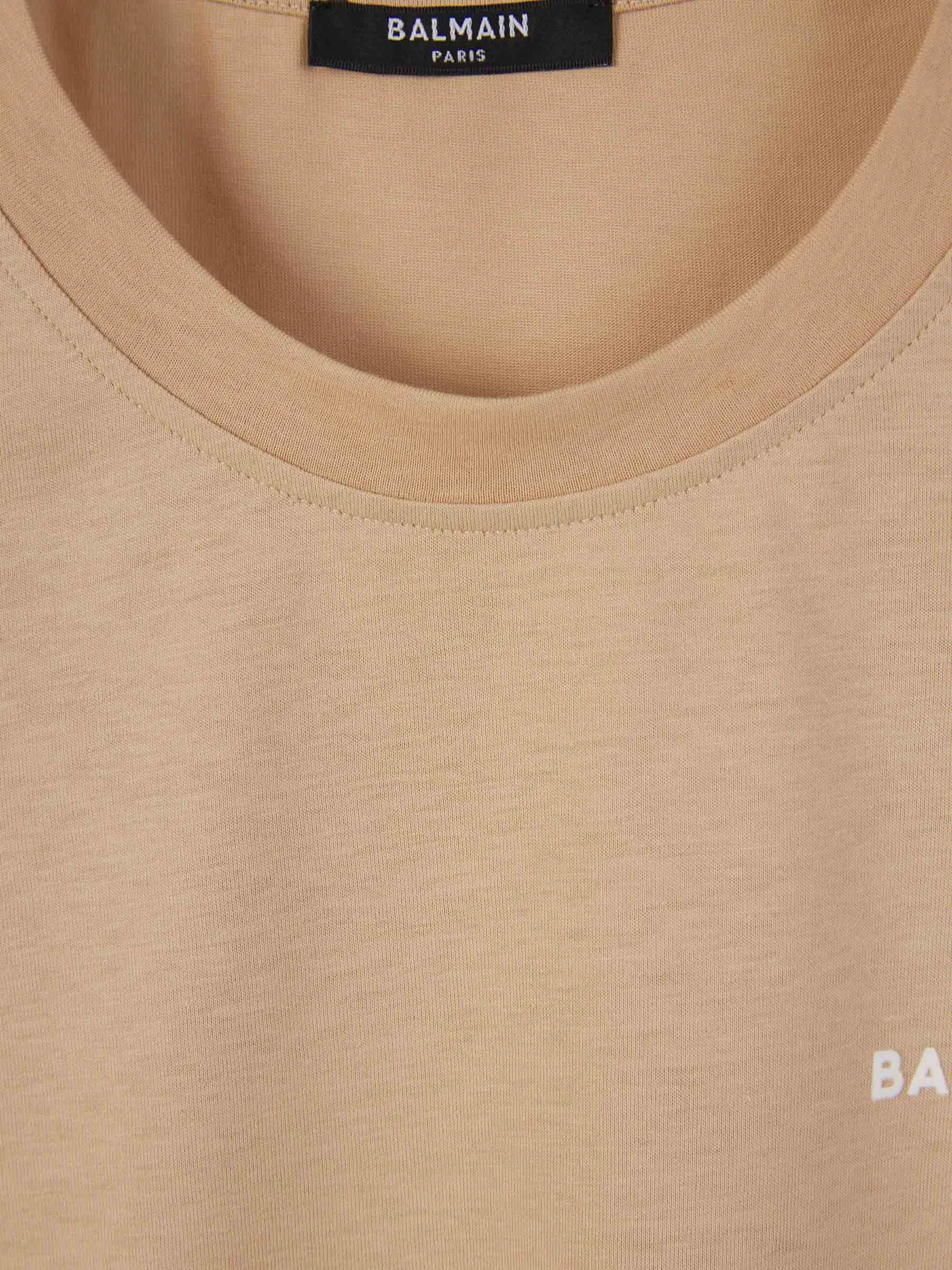 Balmain Camiseta Algodón Logo