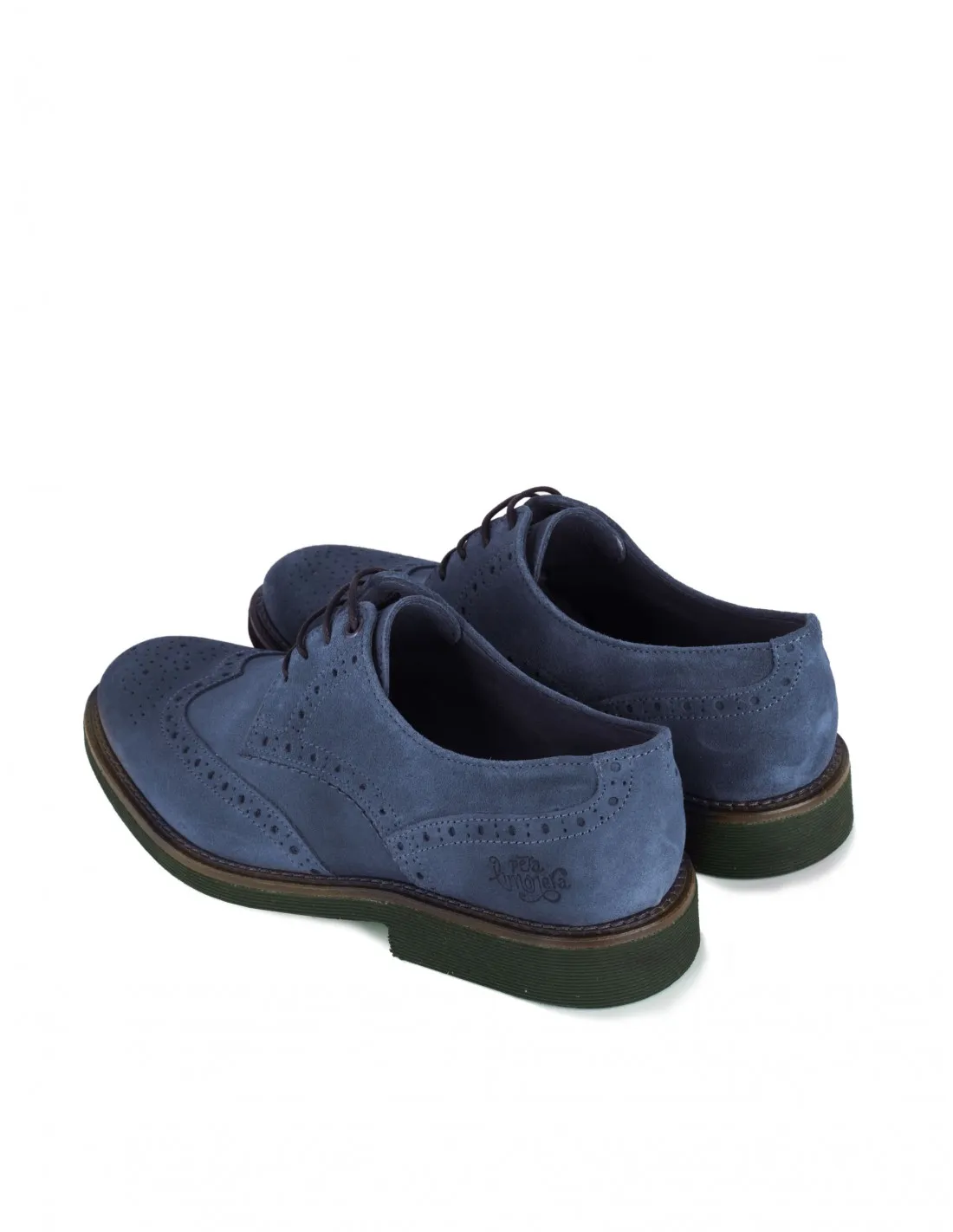 Blucher Serraje Picados Azul PERA LIMONERA
