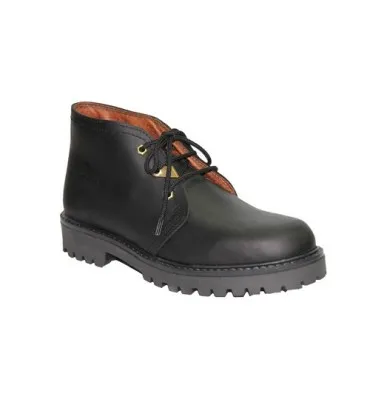 Bota cordones tipo Pánama en negro