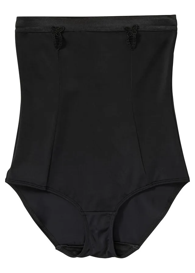 Braguita de talle alto con gran efector reductor Negro
