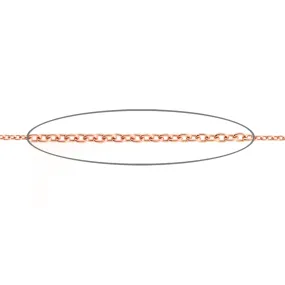 Cadena  ARGOLLAS 5 - Oro 18k rosa - 45cm 1.0mm
