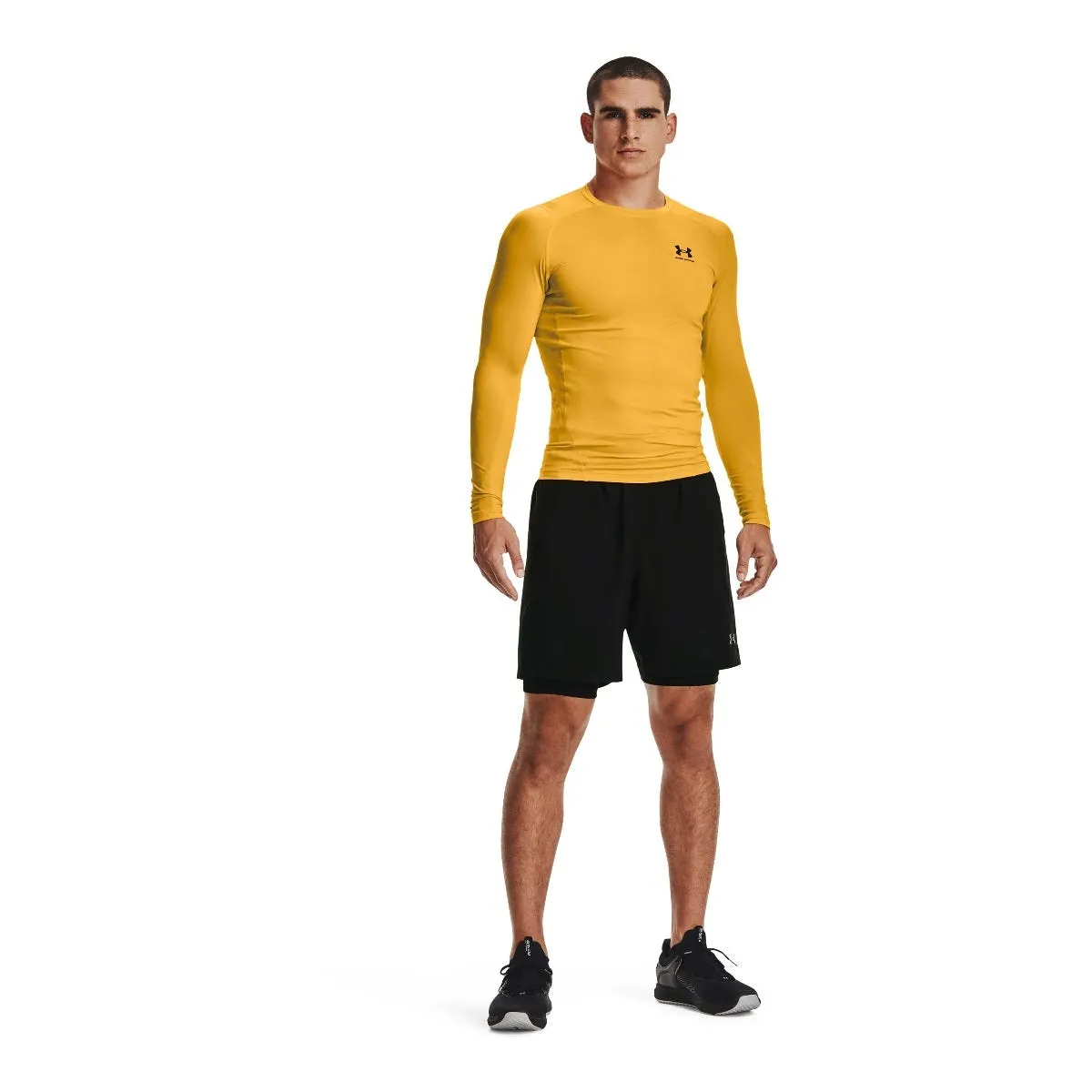 Calza Corta Entrenamiento Hombre Under Armour Negra 