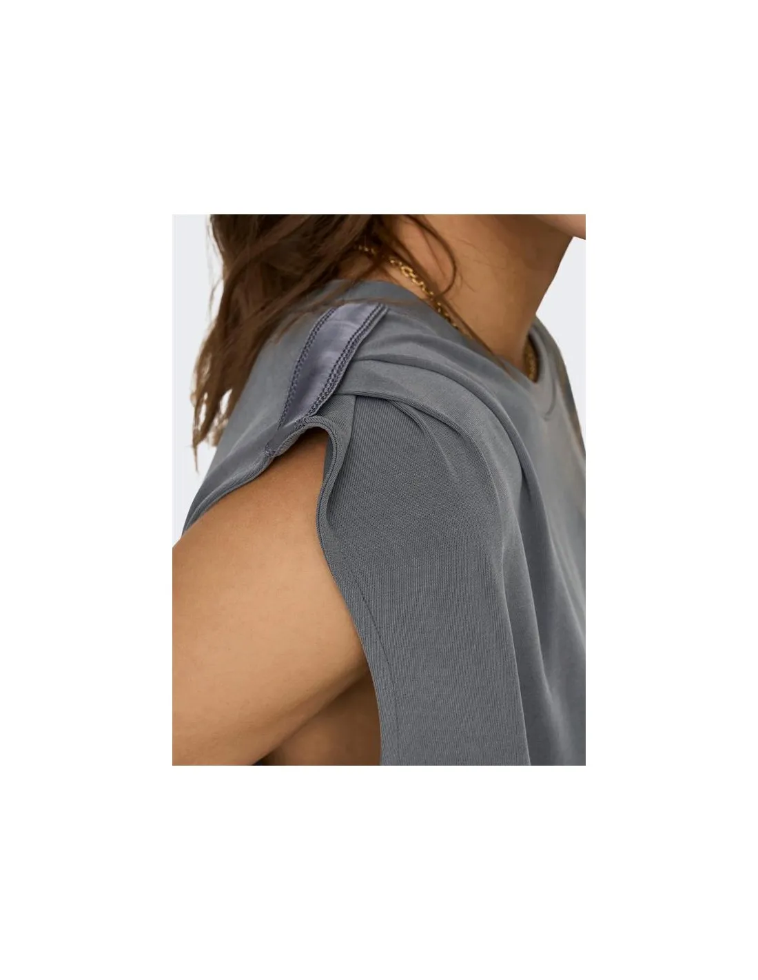 Camiseta holgada en tejido satinado Free Modal de Only