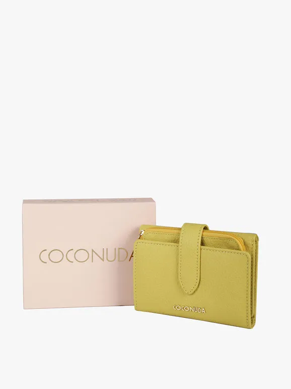 Coconuda Cartera de mujer de piel con monedero extraíble