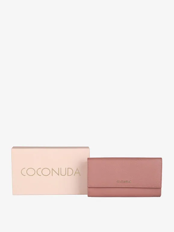 Coconuda Cartera maxi de piel para mujer