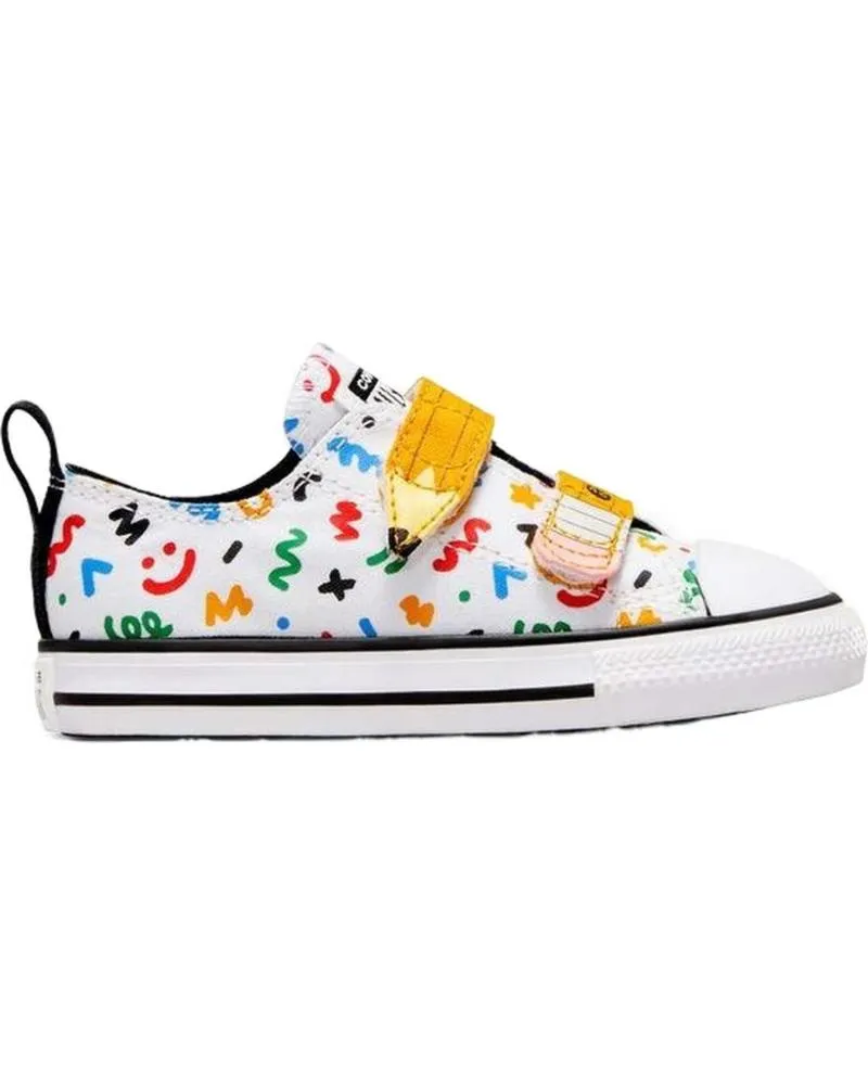 Deportivas CONVERSE  de Niña y Niño CHUCK TAYLOR ALL STAR EASY ON DOODL  BLANCO