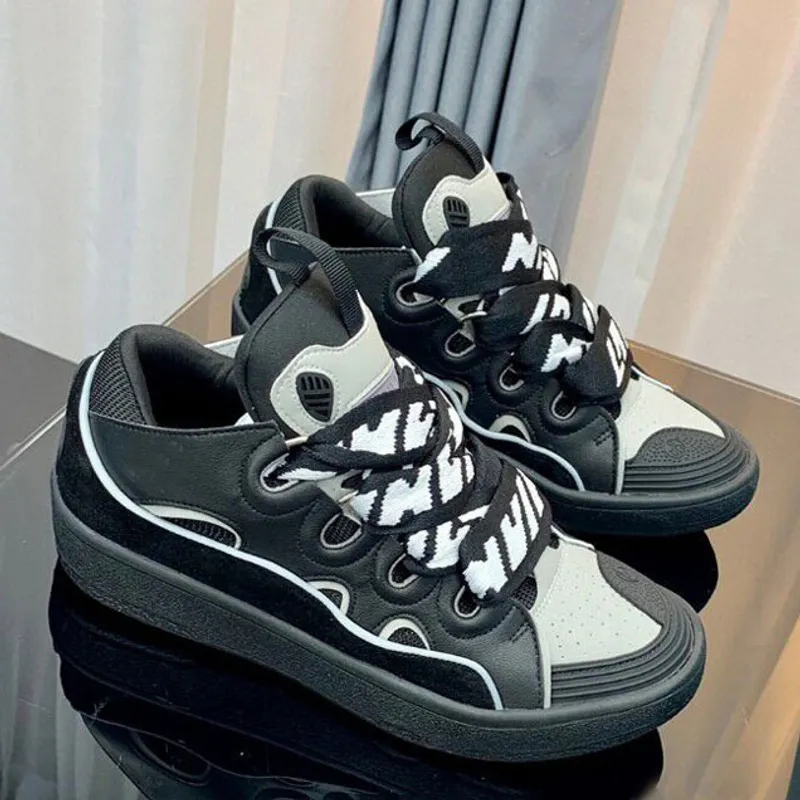 Diseñador Mesh Casual Sneakers Zapatos Boot Mujeres tejidas tejidas tejidas extraordinarias zapatillas de plataforma de cuero em