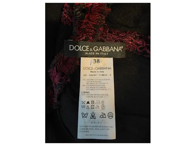 Dolce & Gabbana Vestido midi D&G Ciruela 
