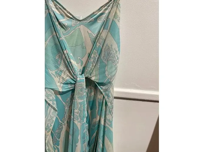 EMILIO PUCCI Vestidos T.fr 38 Seda Azul 