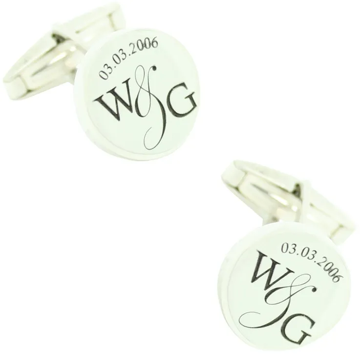 Gemelos de camisa Volumen Redondo Plata 925