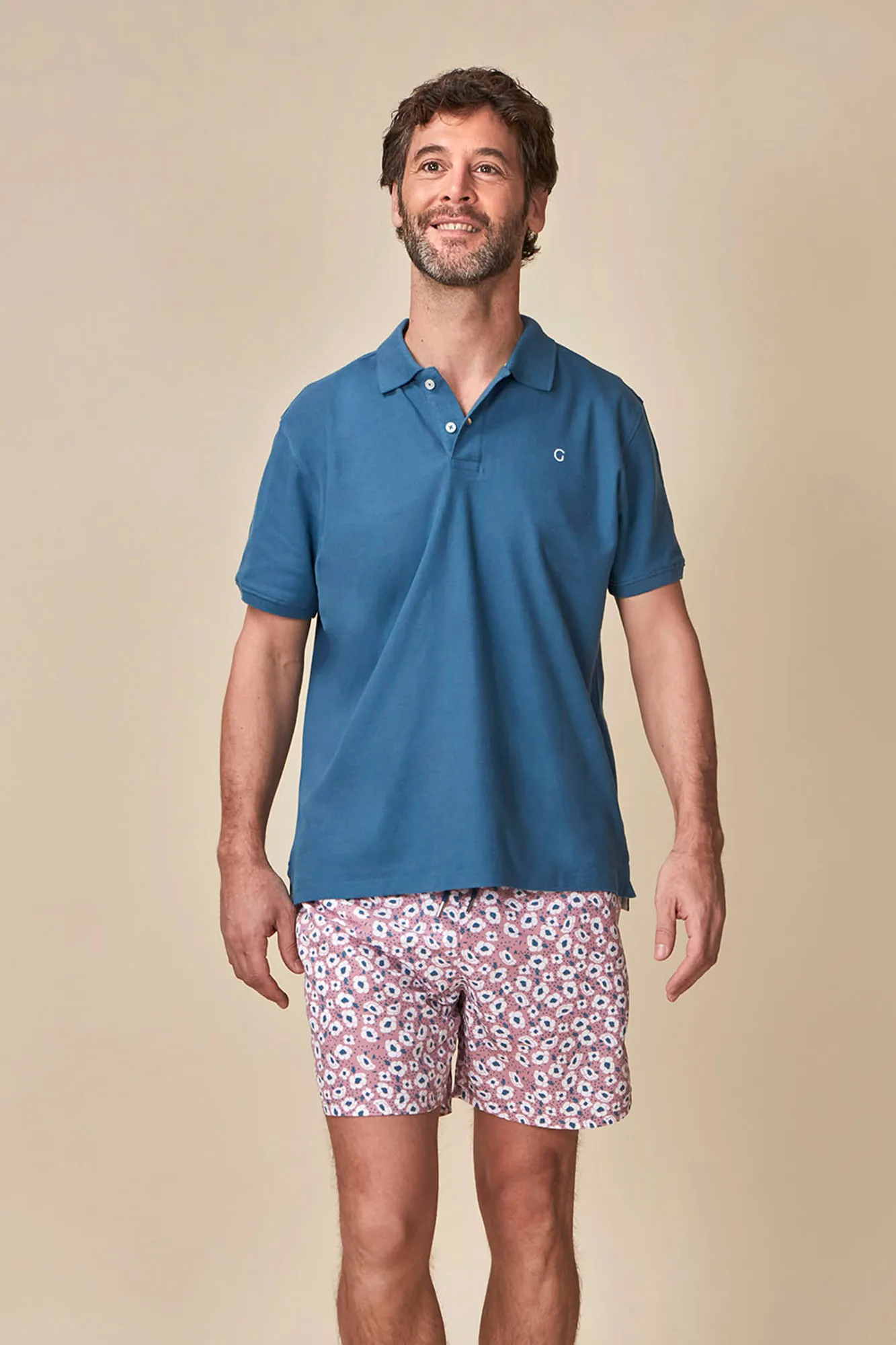 Gocco Bañador Estampado Flores Padre Rosa
