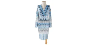 Hale Bob Vestidos Azul Gris 