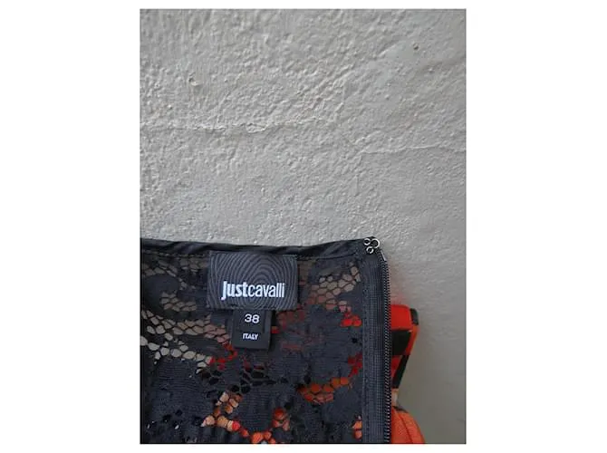 Just Cavalli Vestidos Multicolor Naranja 