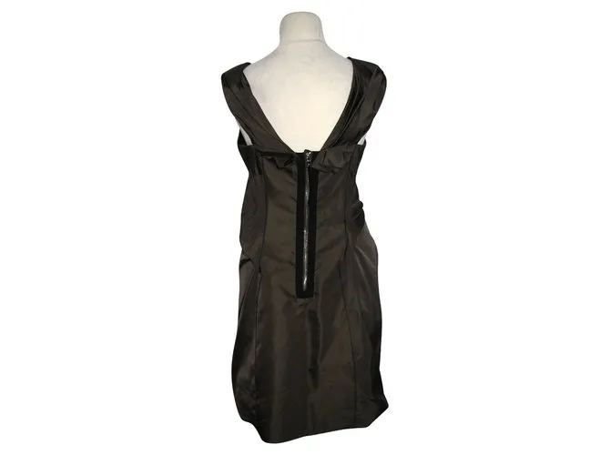Marc Jacobs Vestido de coctel de seda Castaño 