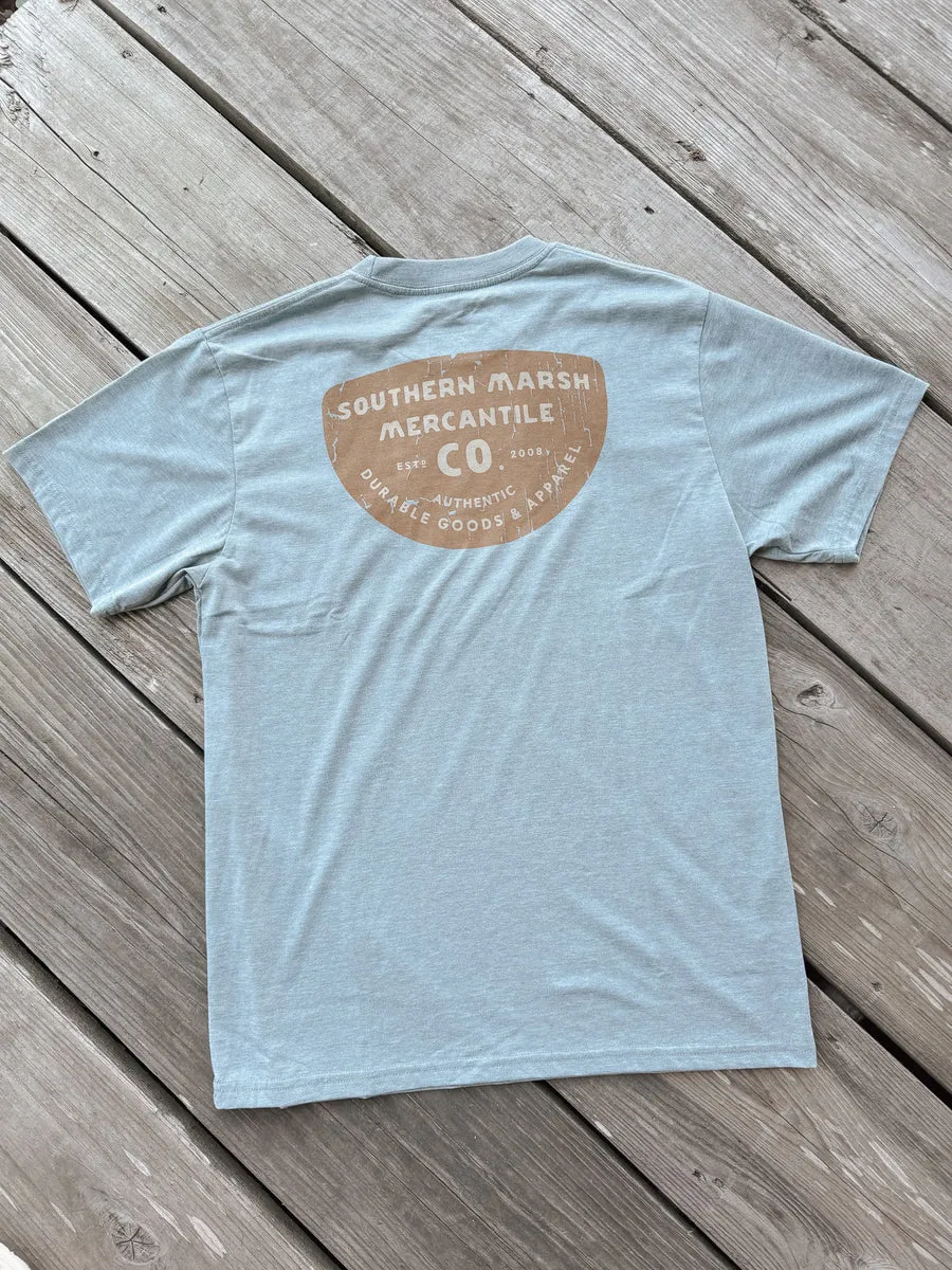 Men's Southern Marsh Mercantile Badge Seawash T-Shirt-