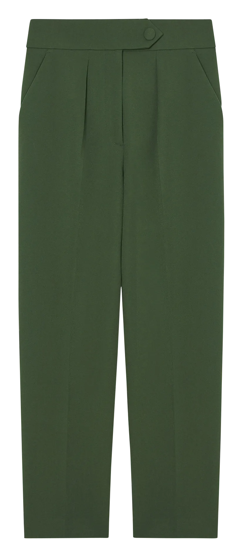 PAASO - Pantalón recto tobillero en verde