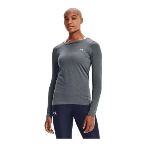 Polera Entrenamiento Mujer Under Armour Heat Gear Gris