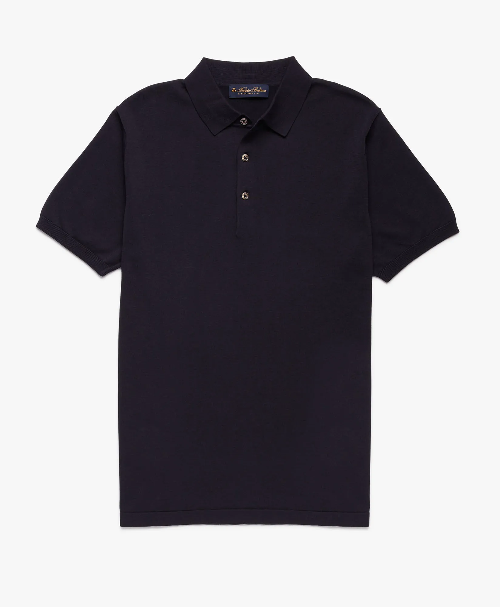 Polo de algodón azul marino