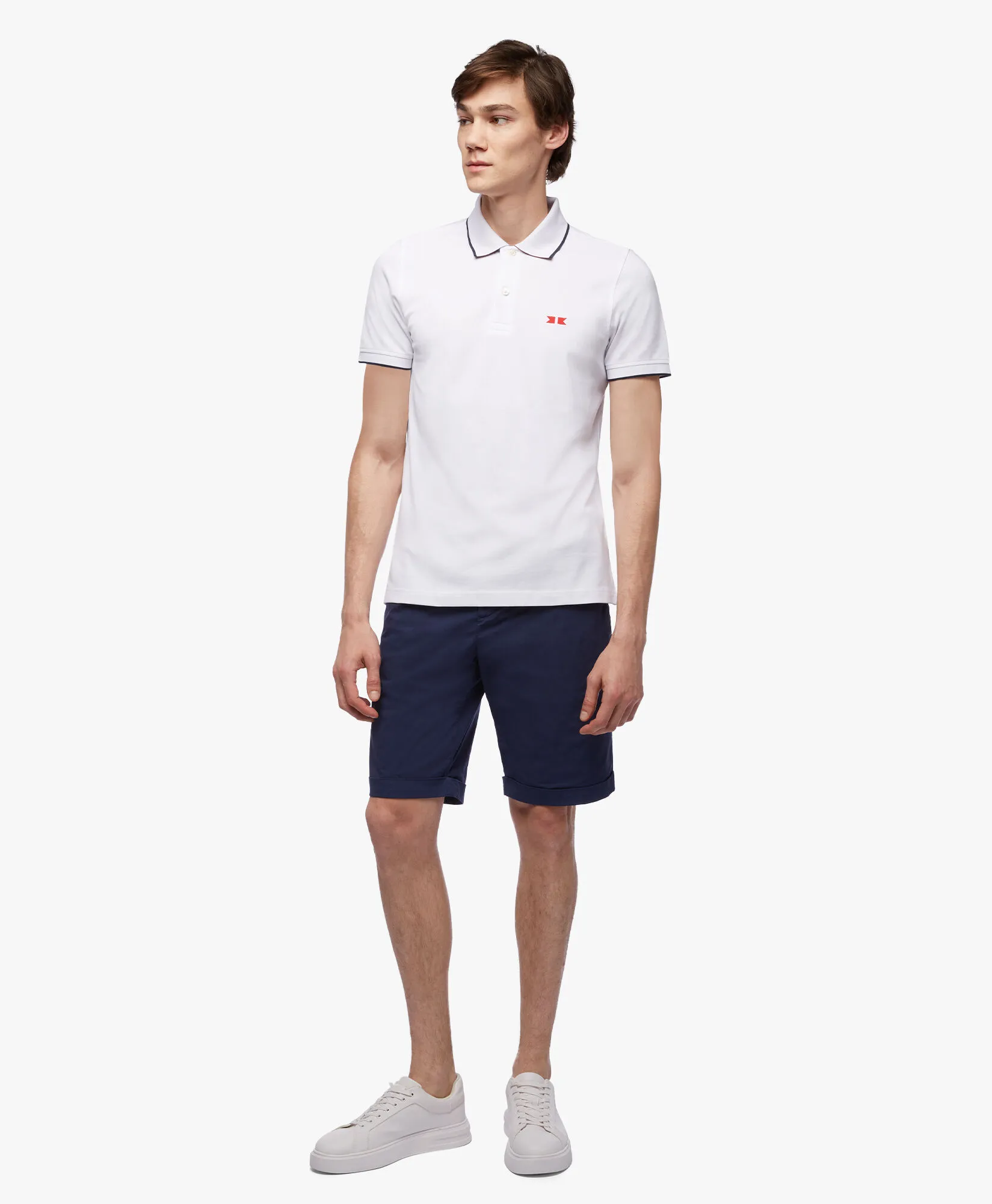 Polo de algodón Golden Fleece Supima slim fit a contraste