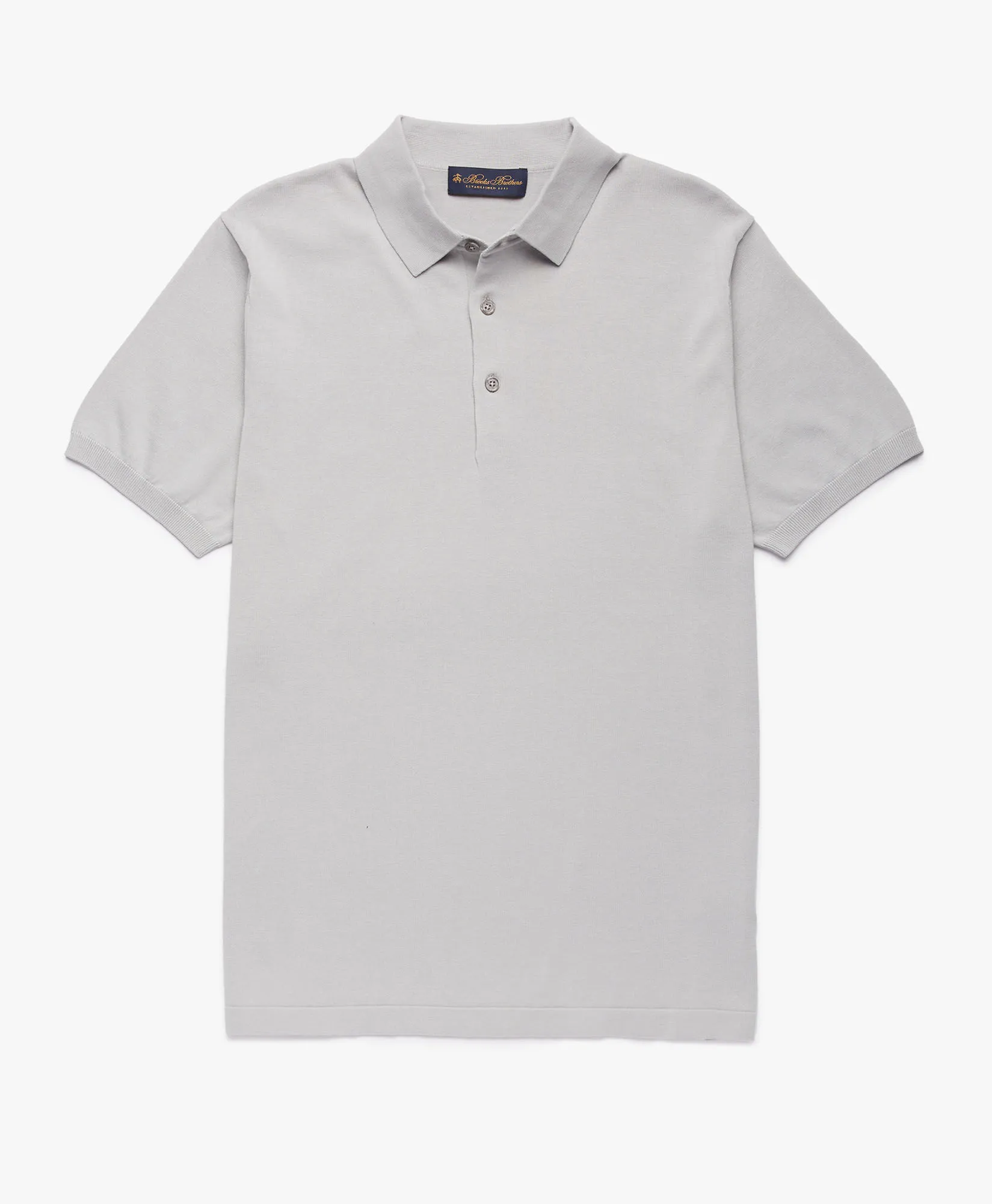 Polo de algodón gris claro
