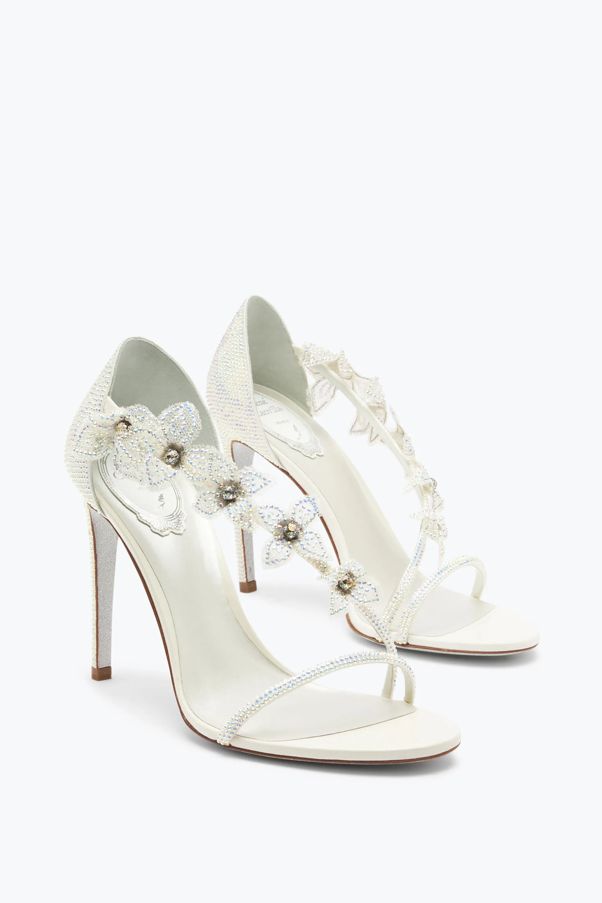 Sandalias Floriane Crystal Color Marfil 105