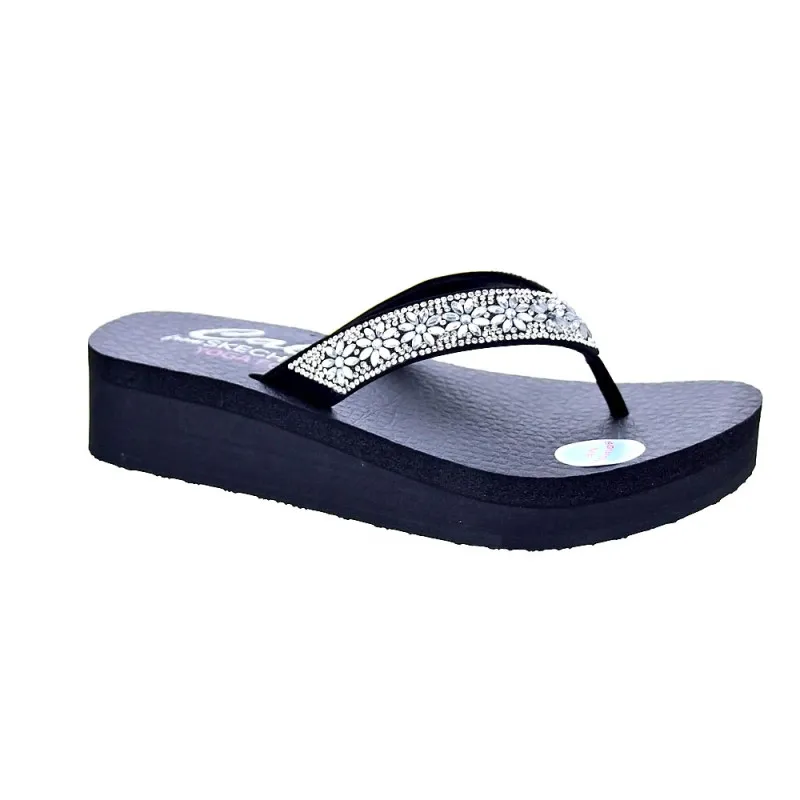Skechers Chanclas Mujer Vinyasa Wild Negro