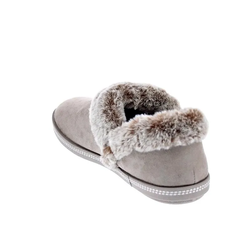 Skechers Pantuflas Mujer Cozy Campfire Beige
