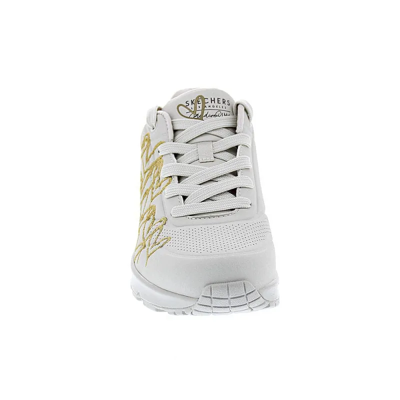 Skechers Zapatillas Mujer Golden Heart Beige