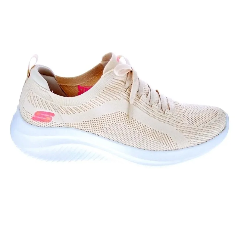 Skechers Zapatillas Mujer Ultra Flex Beige