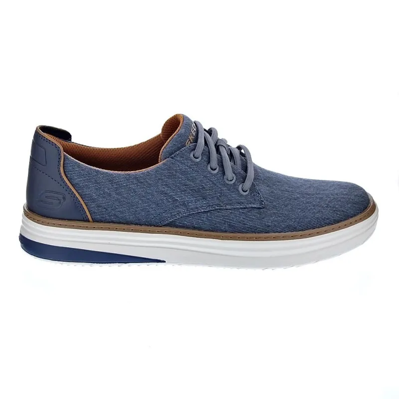 Skechers Zapatos Hombre Hyland Ratner Azul