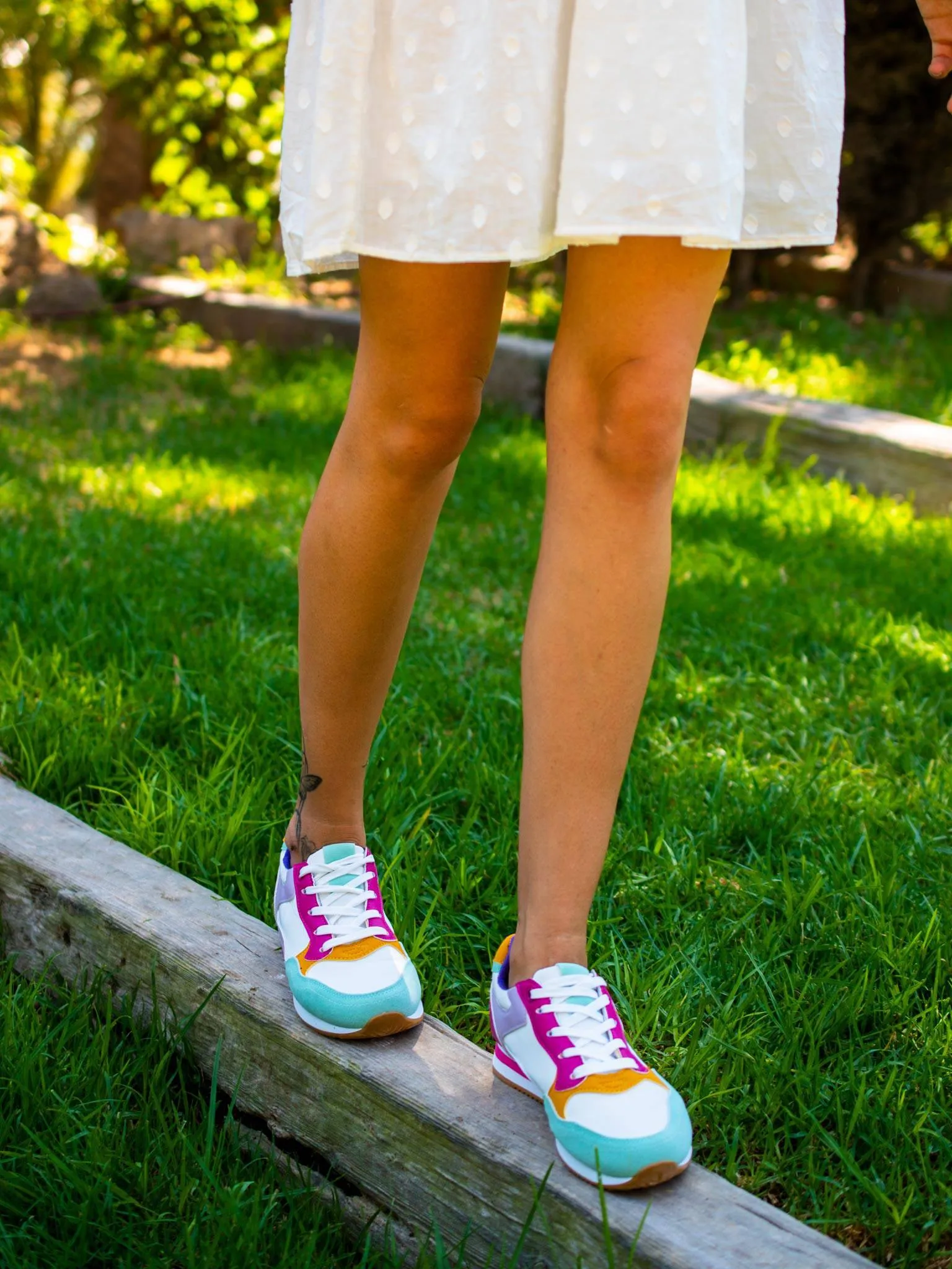 Sneaker Bleded Fucsia