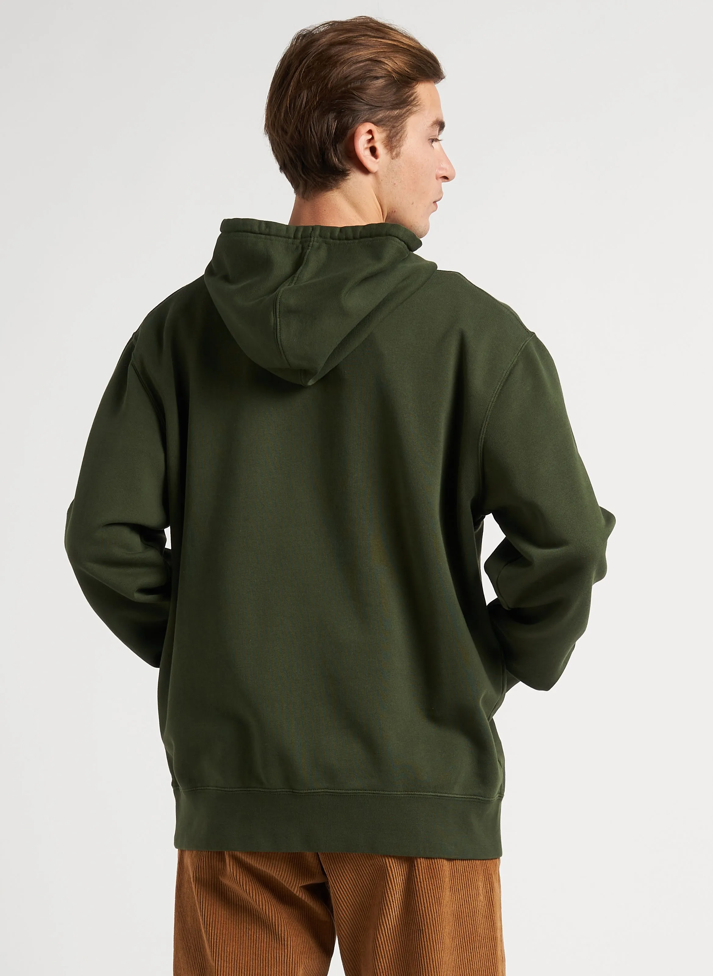 SUNSET ON MT FUJI - Sudadera de algodón con capucha en verde