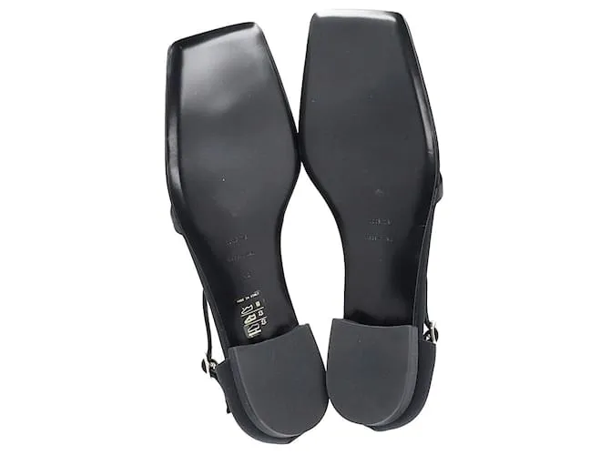 Totême Sandalias Toteme con adornos de perlas artificiales en satén negro 