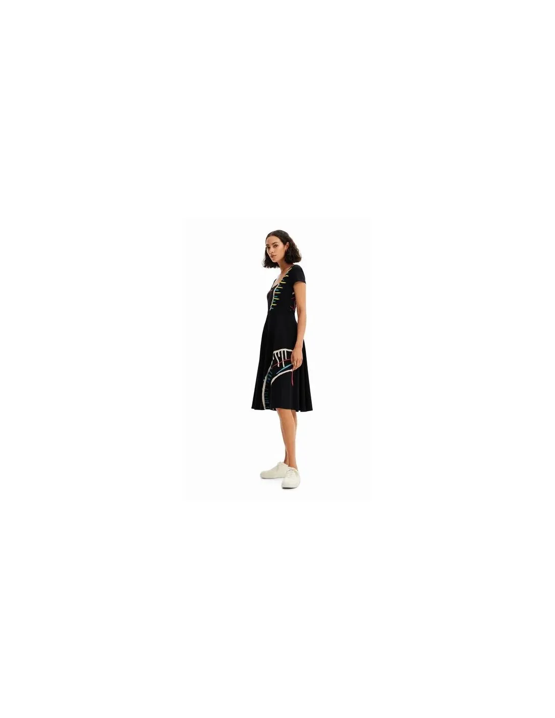 Vestido punto evasé arty Desigual