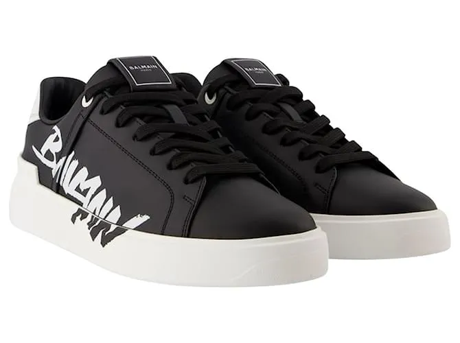 Zapatillas B Court - Balmain - Cuero - Negro 