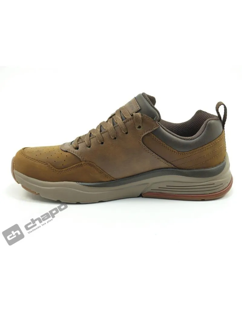 Zapatillas Deportiva Cuero Skechers 66204