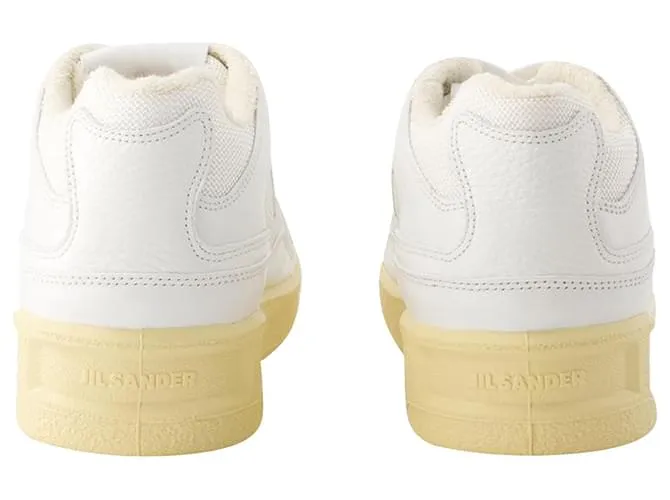 Zapatillas - Jil Sander - Cuero - Blanco 